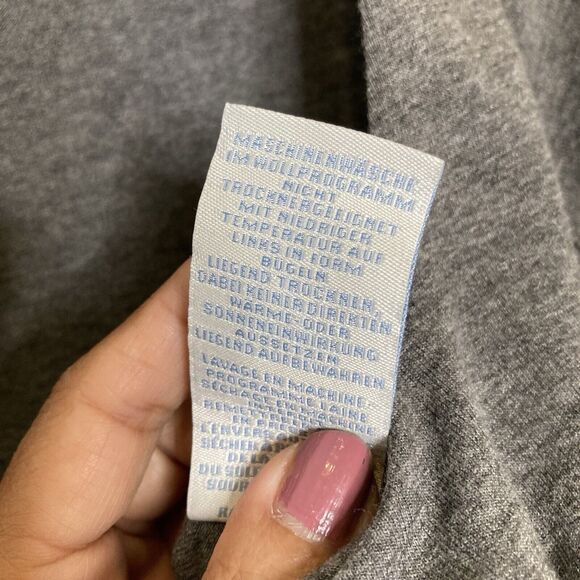 BODEN Napoli Elastic Waist Gray Red Scoop Neck Pleated Flare Dress Size 10L - Picture 10 of 13